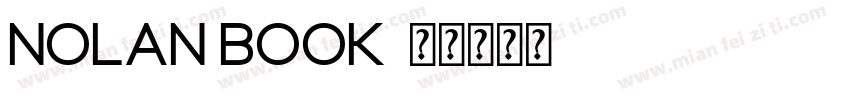 Nolan Book字体转换